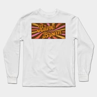 Groovy and Retro Kane Brown Long Sleeve T-Shirt